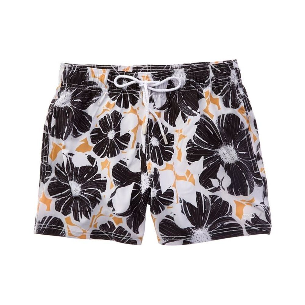 Le Club Mens  Bloom Swim Short, White